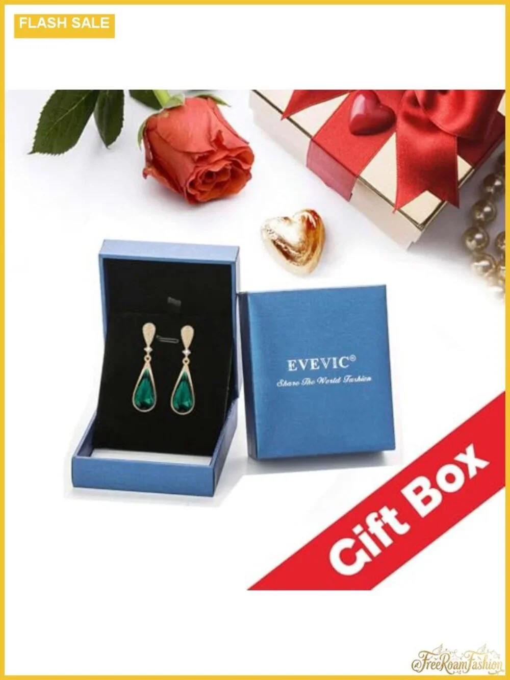 Austrian Crystal Teardrop Dangle Drop Earrings 14K Gold Plated